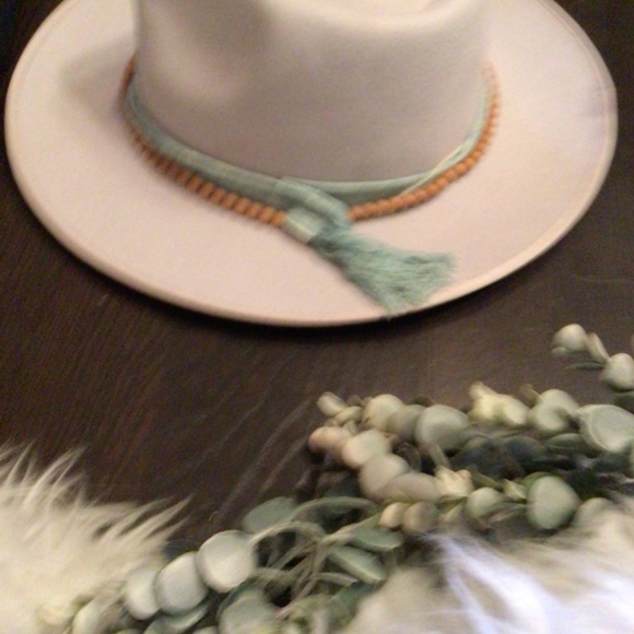 NEW! Sale Wyeth boho denim beaded fedora main image 4
